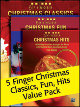 5 Finger Christmas Value Pack piano sheet music cover